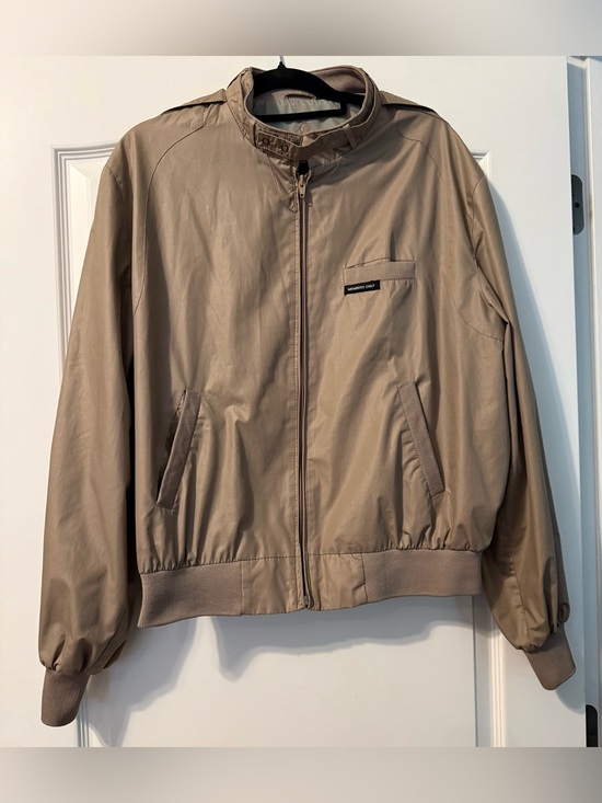 Members Only Other - Members Only Khaki Iconic Racer Lightweight Bomber Jacket